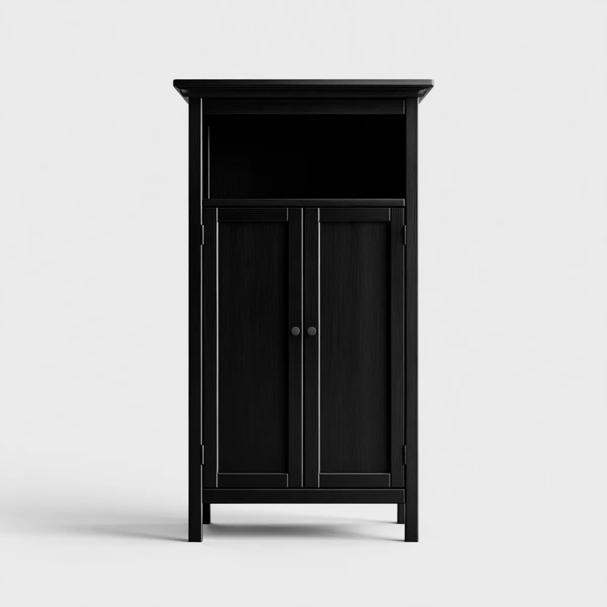 Szafka, Czarna MDF 60 x 30 x 170 cm szafka na szafki