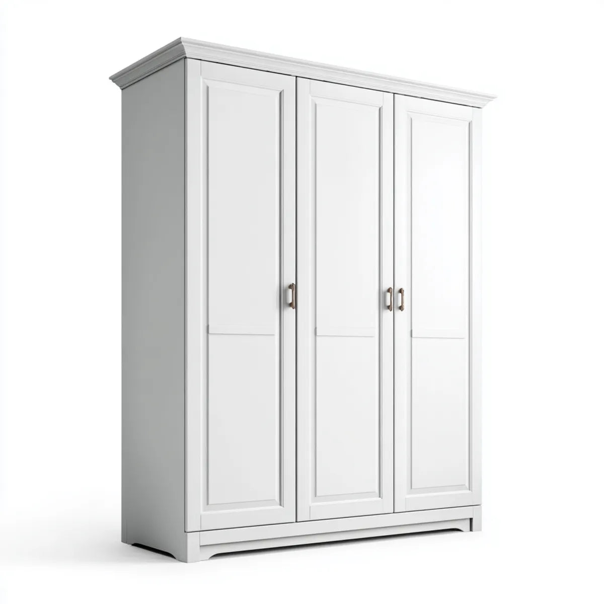 Szafa, Koszulka drzwi obrotowych Białe 3 drzwi MDF prostokątne 150 x 58 x 200 cm